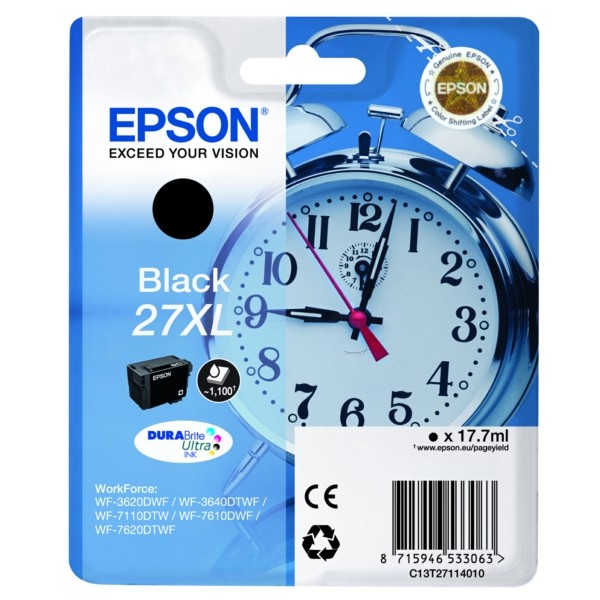Epson Tintenpatrone 27XL schwarz C13T27114010