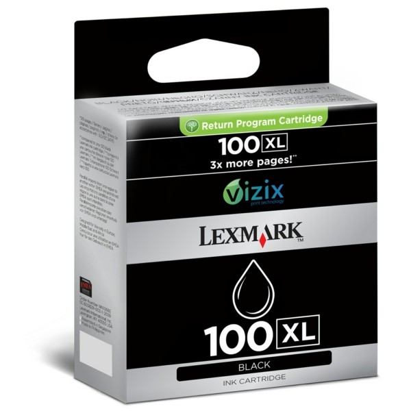 Lexmark Tintenpatrone Nr. 100XL schwarz 14N1068E