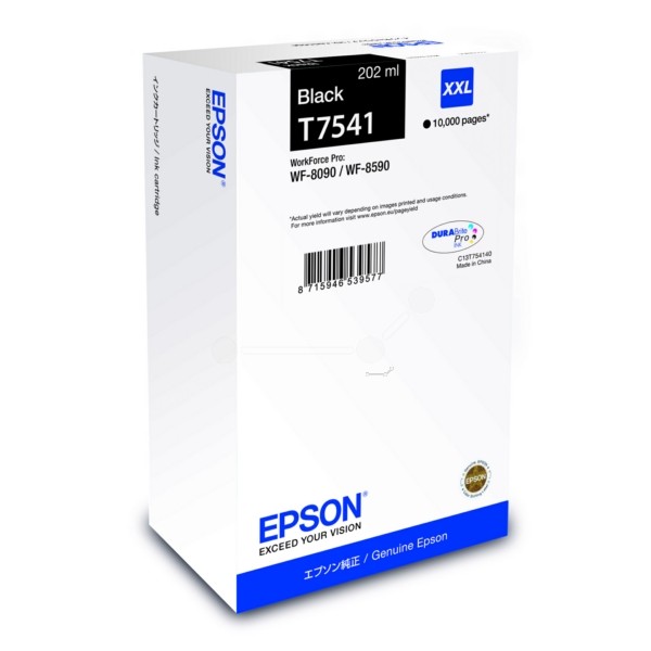 Epson Tintenpatrone T7541 schwarz C13T754140