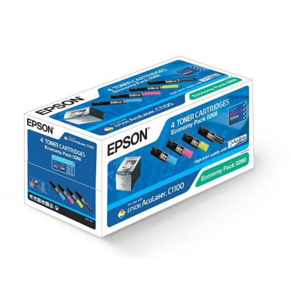 Epson Toner S050268 BK,C,M,Y C13S050268 Multipack