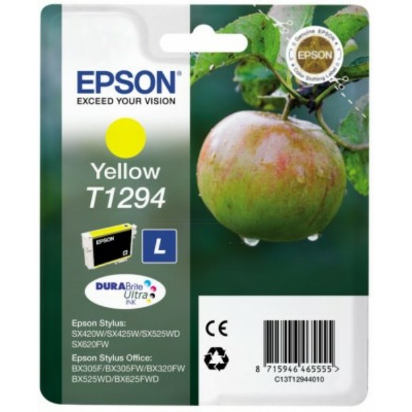 Epson Tintenpatrone T1294 gelb C13T12944010