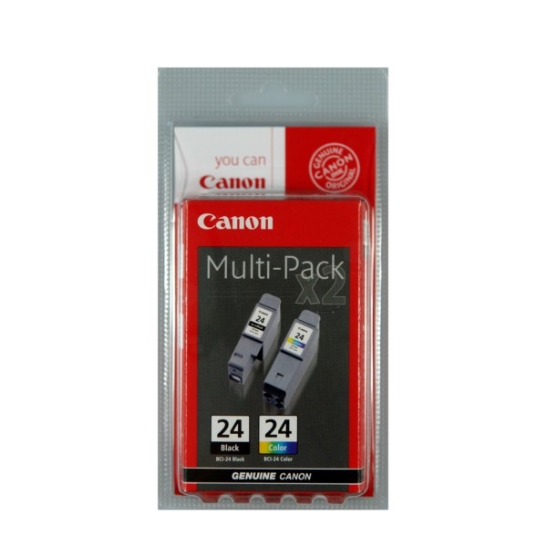 Canon Tintenpatrone BCI-24 schwarz+color 6881A051 Multipack