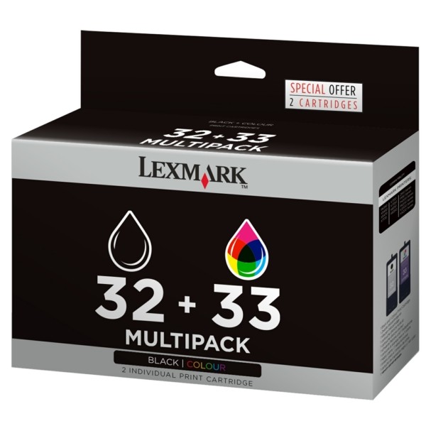 Lexmark Druckkopf Nr. 32 + Nr. 33 schwarz + color 80D2951