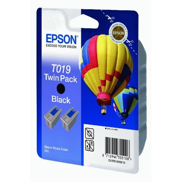 Epson Tintenpatrone T019 schwarz C13T01940210
