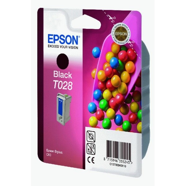 Epson Tintenpatrone T028 schwarz C13T02840110