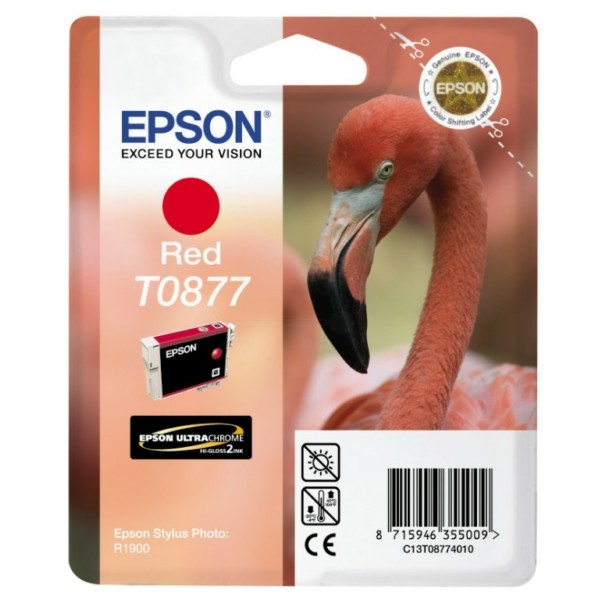 Epson Tintenpatrone T0877 rot C13T08774010