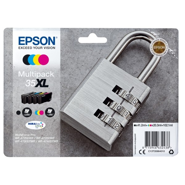Epson Tintenpatrone 35XL BK,C,M,Y C13T35964010 MultiPack
